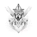 A tattoo design incorporating elements of money and trap music with a subtle reference to your dog, combining your passions in a unique way tattoo design idea