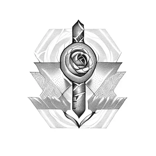 Devise a tattoo that combines the number 42 with a blackwork illustration of a forbidden fruit tattoo design idea