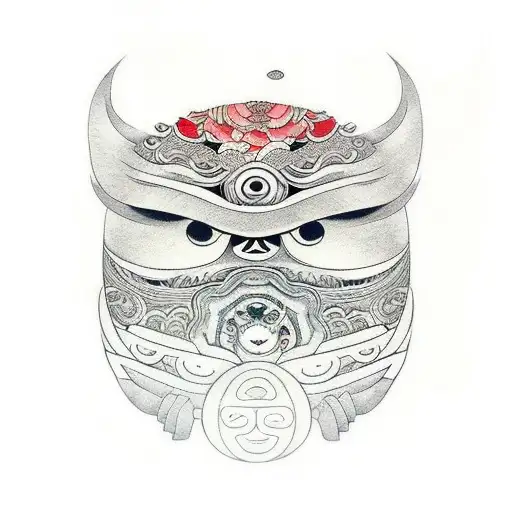 Daruma tattoo design idea