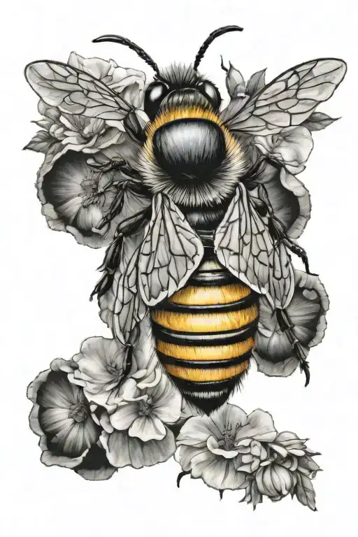 Manchester Bee sleeve tattoo design idea