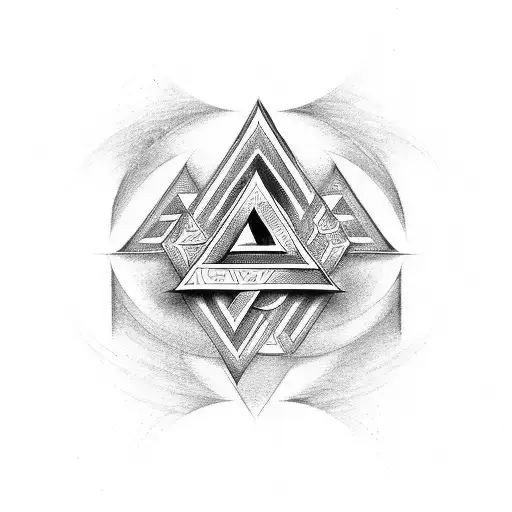 Valknut Symbol tattoo design idea