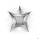 the star from tangled tattoo design idea