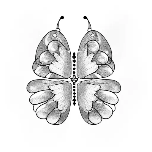 Butterfly wings forming a camera lens tattoo design idea