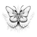 Butterflys forming a camera tattoo design idea