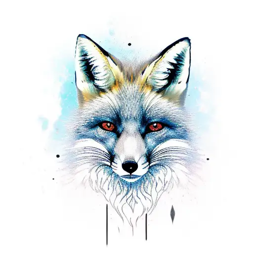 fox tattoo design idea