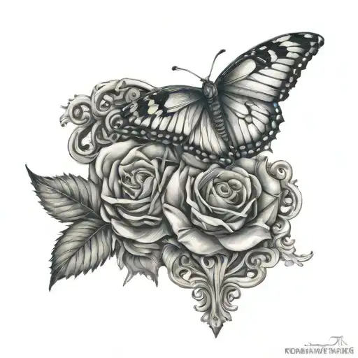 Amor Fati and Roman theme tattoo design idea