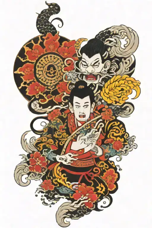 respect and power  tattoo design idea