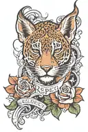 respect and power  tattoo design idea