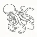 squid body tattoo design idea