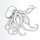 squid body tattoo design idea