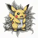 pikachu pokemon tattoo design idea