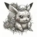 pikachu pokemon tattoo design idea