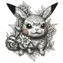 pikachu pokemon tattoo design idea