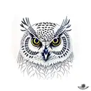 An owl and leopard intertwined in a mountain bike chain tattoo design idea