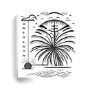 palm tree with latitude longitude  tattoo design idea