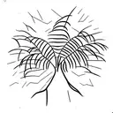 palm tree with latitude longitude  tattoo design idea