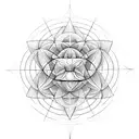 sacred geometry tattoo design idea