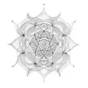 sacred geometry tattoo design idea