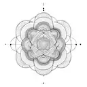 sacred geometry tattoo design idea