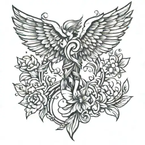 Icarus tattoo design idea