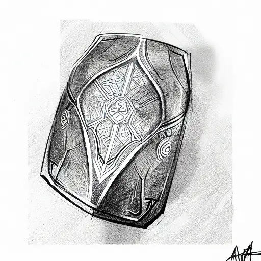 Shield tattoo design idea