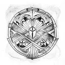 Shield tattoo design idea