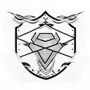 Shield tattoo design idea