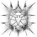 Shield tattoo design idea