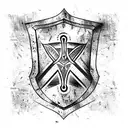 Shield tattoo design idea