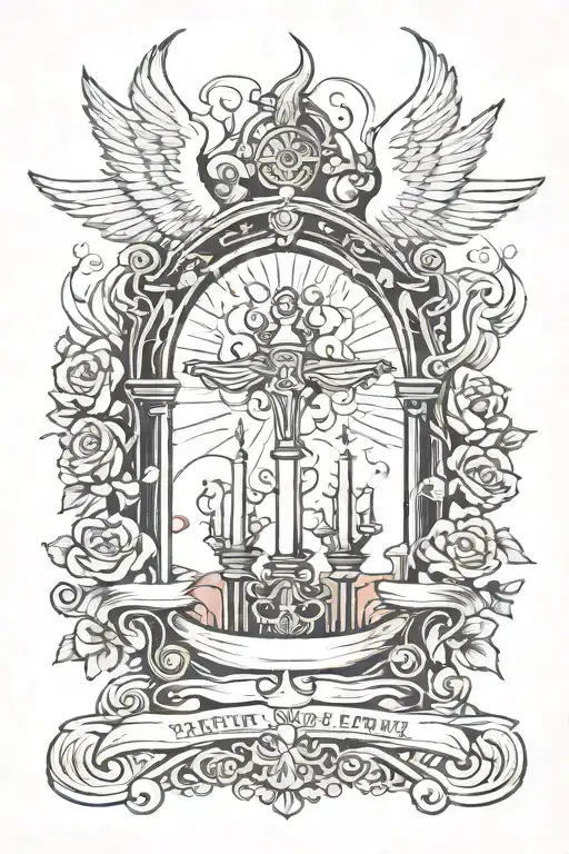 heaven gates   tattoo design idea