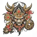 bhairav tattoo design idea
