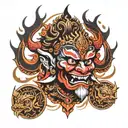 bhairav tattoo design idea