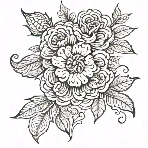 THIN LINE FLOWER TATTOO RENAISSANCE I want a tattoo tattoo design idea