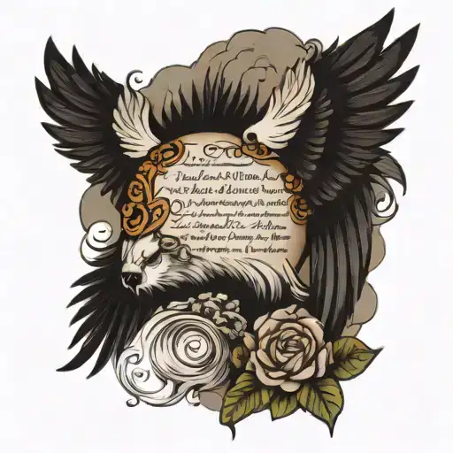 Psalm 91 tattoo design idea