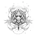 sailor moon tattoo design idea
