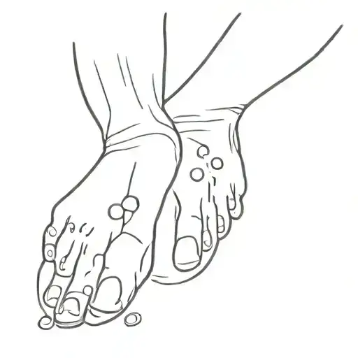 baby foot print with date tattoo tattoo design idea