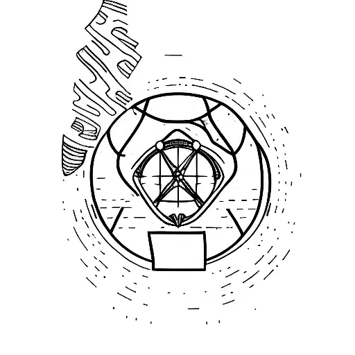 survival shelter tattoo design idea