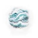 wave  tattoo design idea