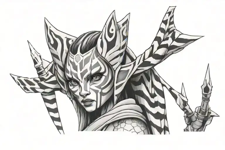 Ahsoka Tano tattoo design idea
