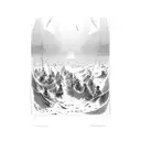 Moses parting red sea  tattoo design idea