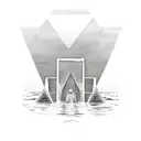 Moses parting red sea  tattoo design idea
