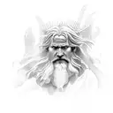 Moses parting red sea  tattoo design idea
