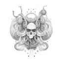 the word always written with braided hair tattoo design idea