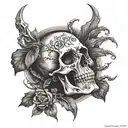 holy death tattoo design idea
