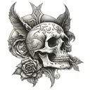 holy death tattoo design idea