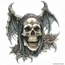 holy death tattoo design idea