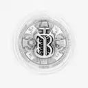  a drawing of a rosary. Inside the rosary beads the initials R & R.  then added the dates 1929 & 1934 below the rosary tattoo design idea