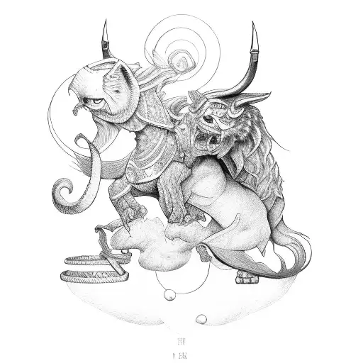Perseus & Freya tattoo design idea