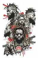 flatbush zombies  tattoo design idea