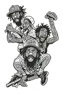 flatbush zombies tattoo design idea